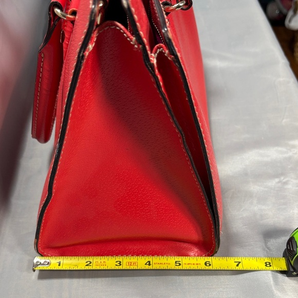 Kate Spade Vibrant Red Leather Satchel - Picture 3 of 16